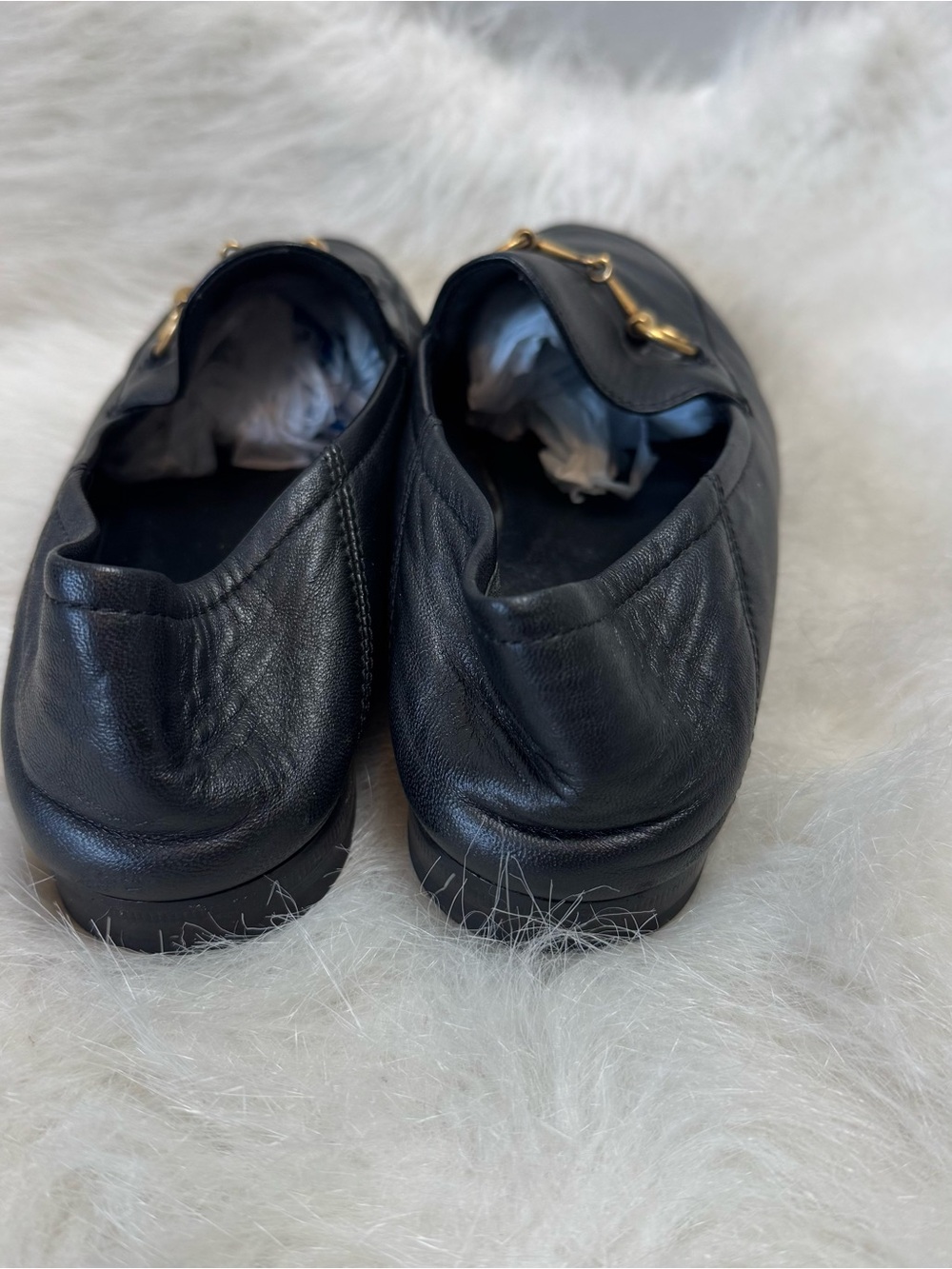 Gucci Brixton Leather Horsebit Convertible Loafers 37.5 - Picture 10 of 12